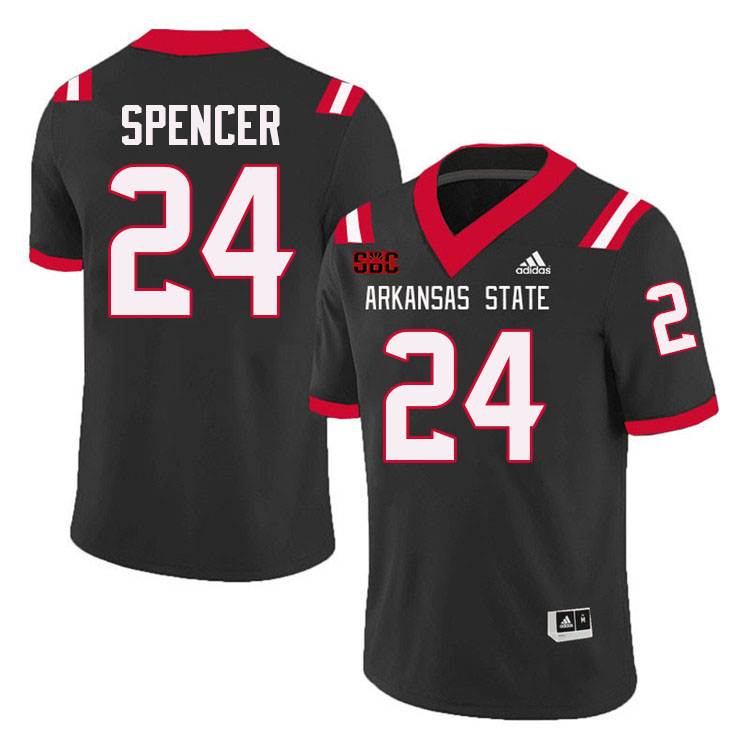 Devin Spencer Arkansas State Jersey,Arkansas State Red Wolves Football Uniforms,Jersey-Black